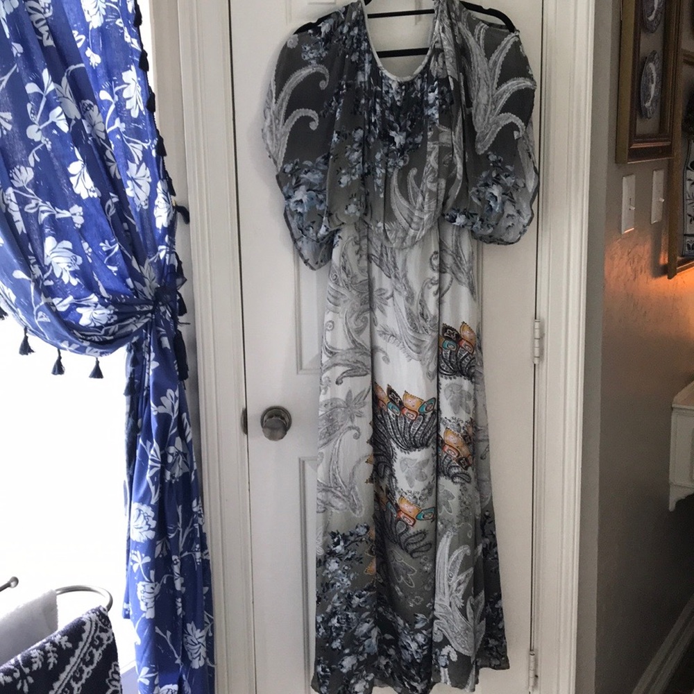 SOLD! Soft Surroundings Abstract Paisley Maxi - Picture 5 of 5